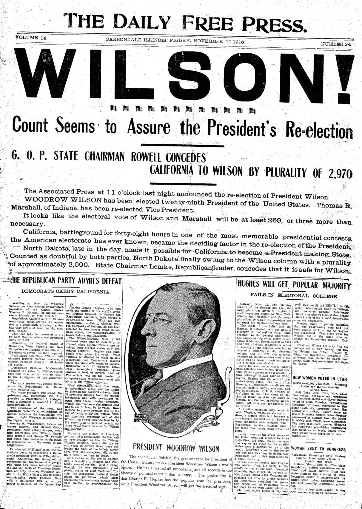 1916: Wilson